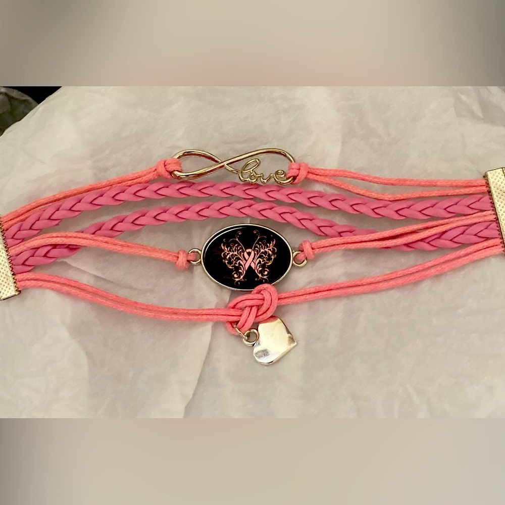 Pink Heart Love Bracelet